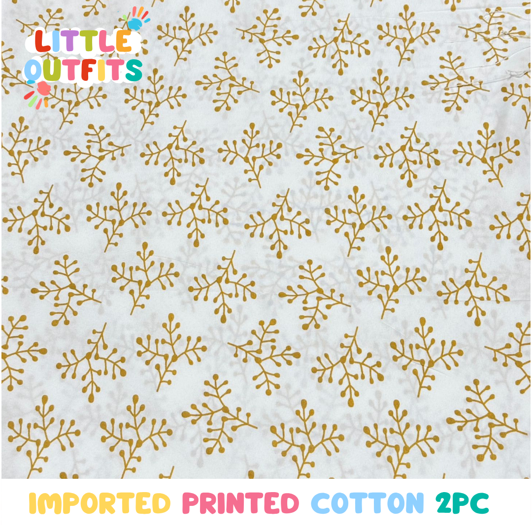 Imported Cotton 2PC Unstitched for Girls
