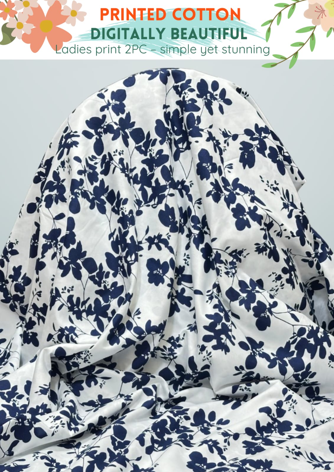 2 Piece Printed Cotton