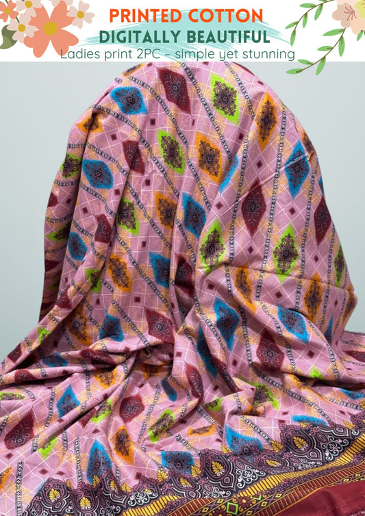 2 Piece Printed Cotton