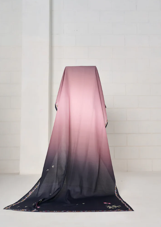 M - 399 Orchid Premium Printed 3 PC Stitched Suit