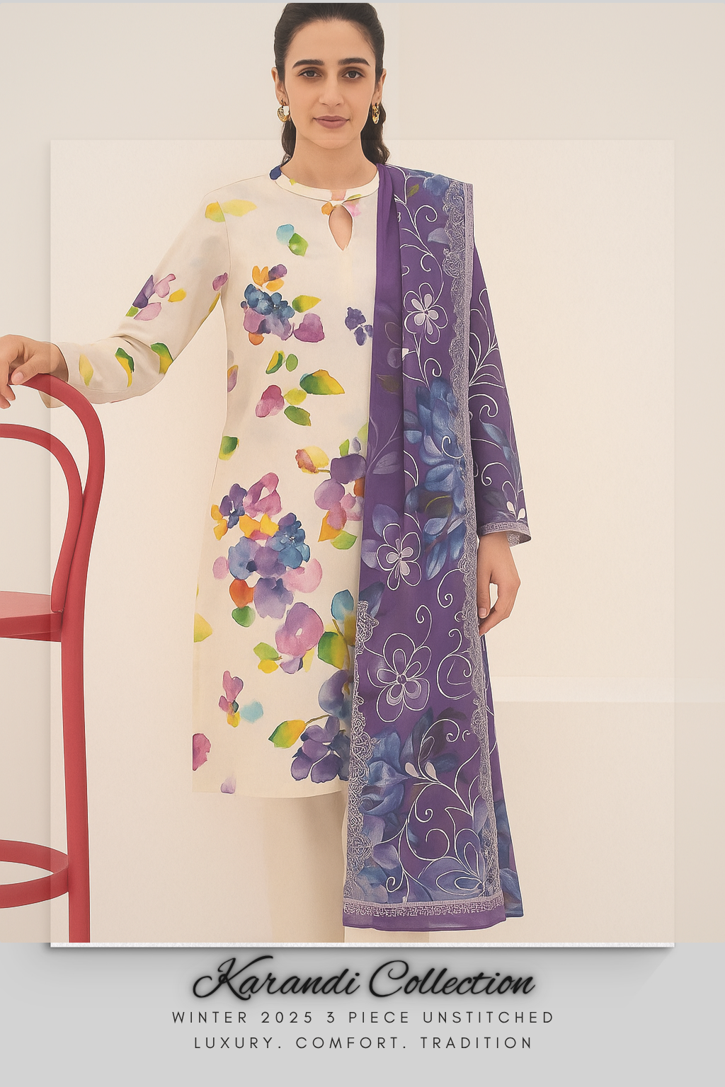 Karandi 3 Piece Unstitched