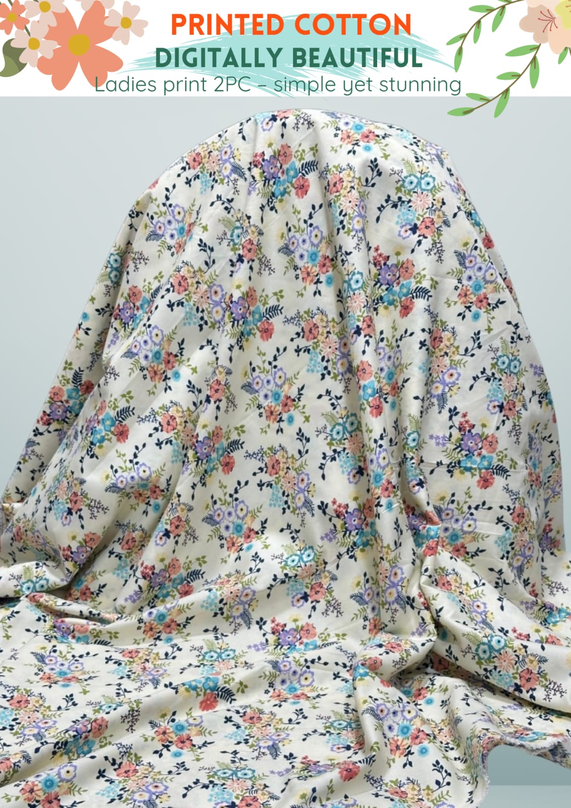 2 Piece Printed Cotton