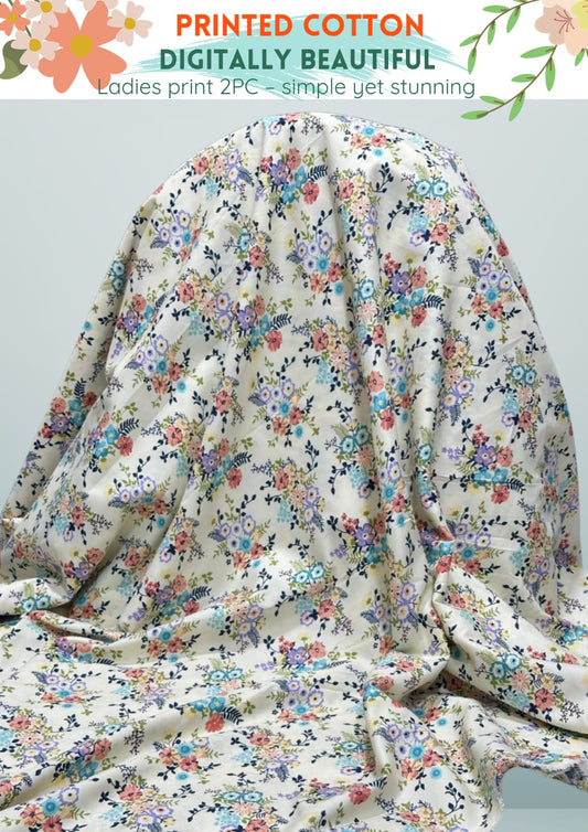 2 Piece Printed Cotton
