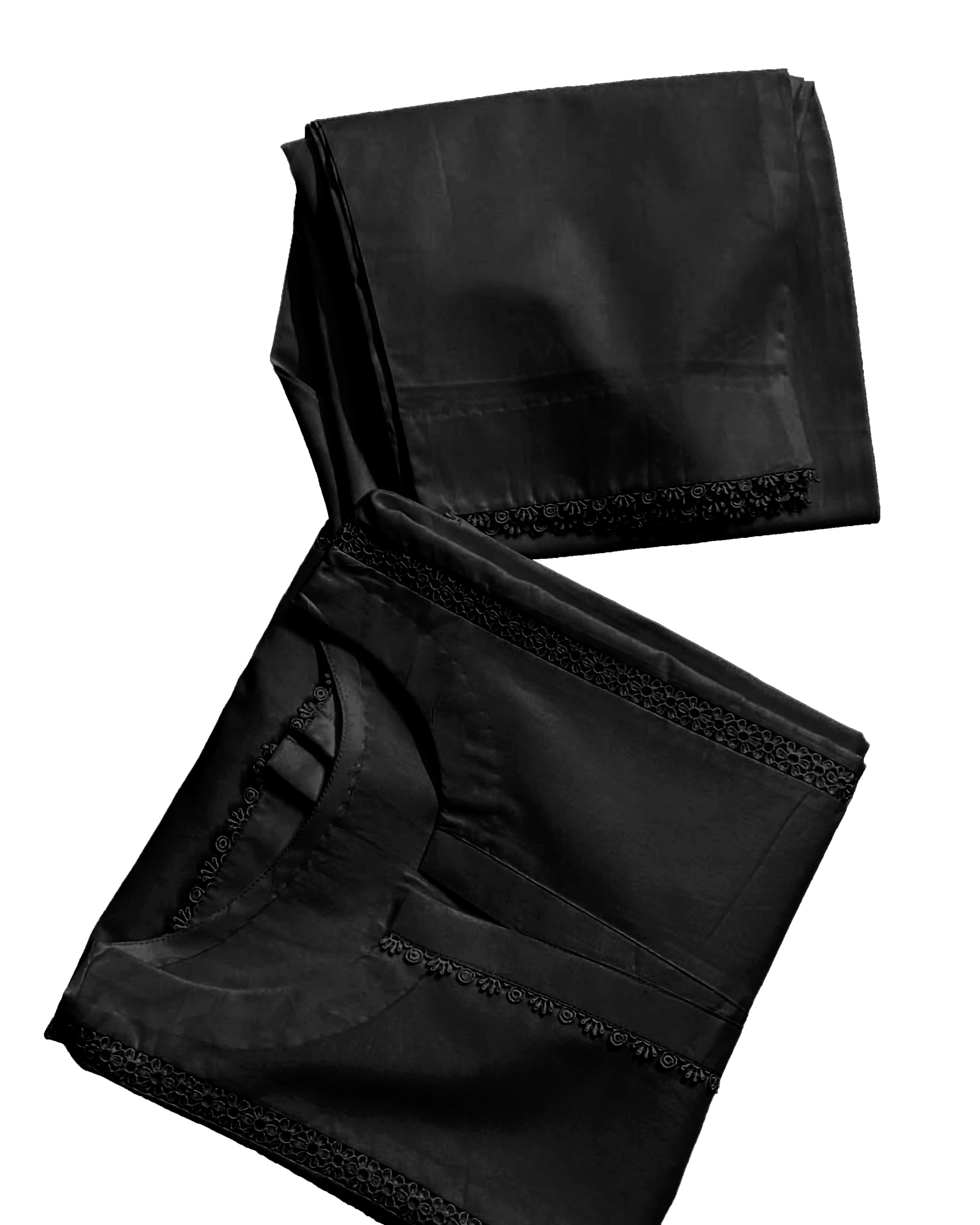 Sf 375 - White Lace Work Marina 2 Pc Stitched Suit