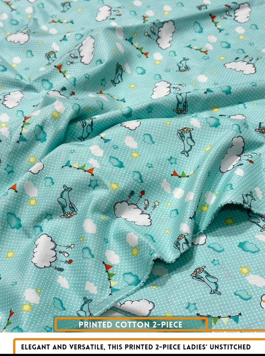 2 Piece Printed Cotton