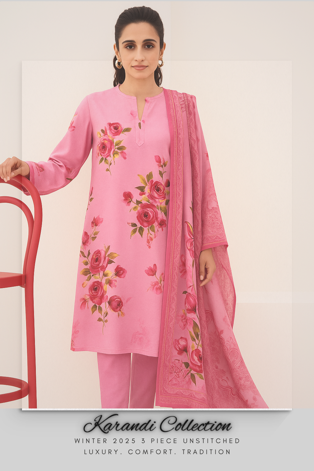 Karandi 3 Piece Unstitched