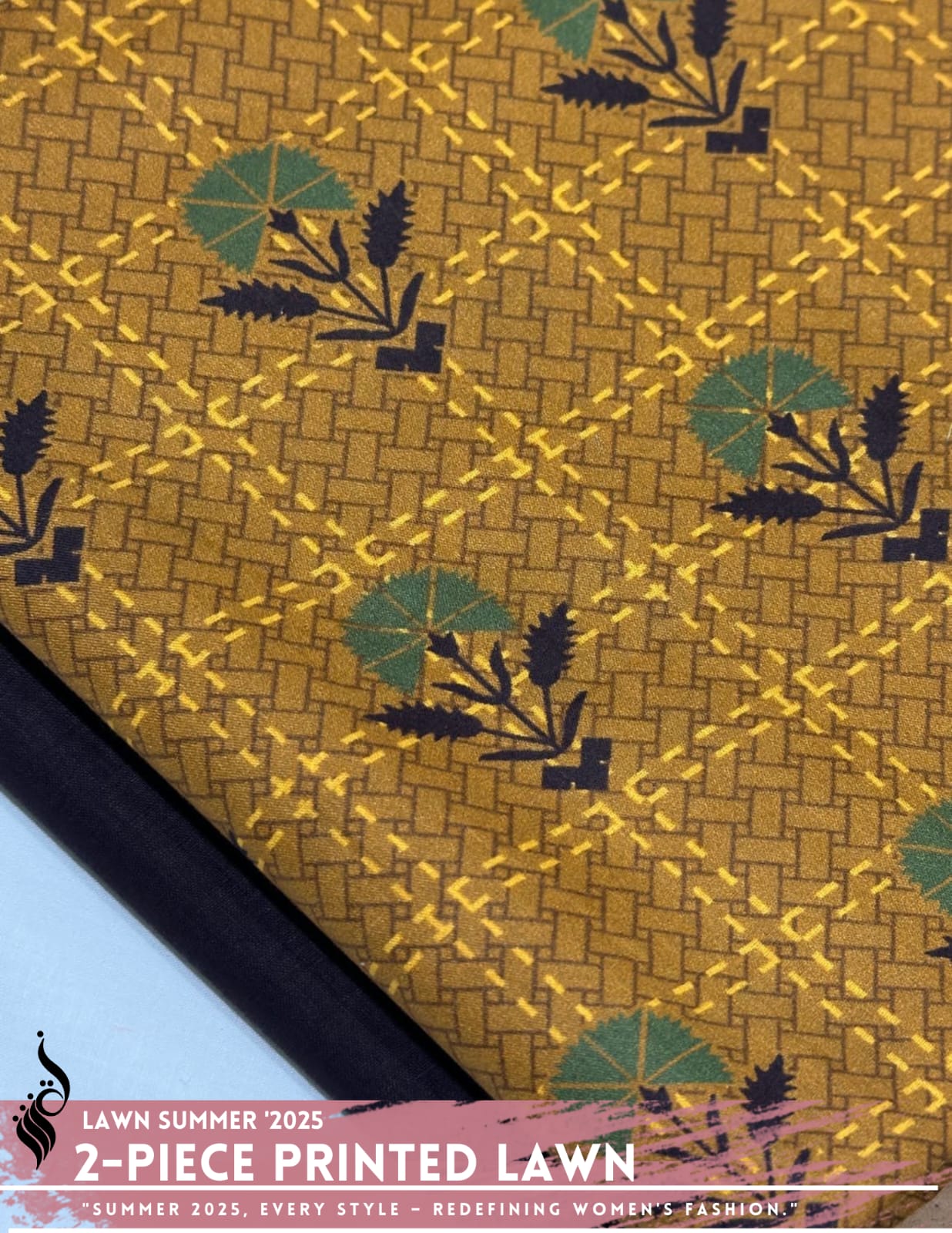 2 Piece Printed Lawn