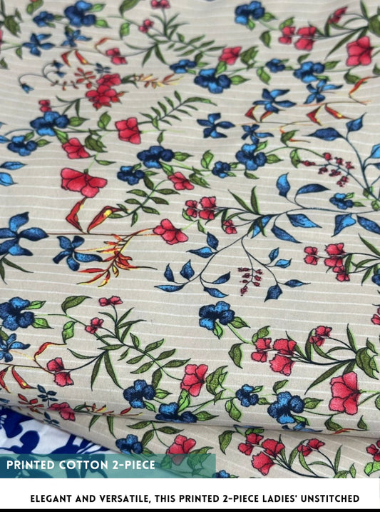 2 Piece Printed Cotton