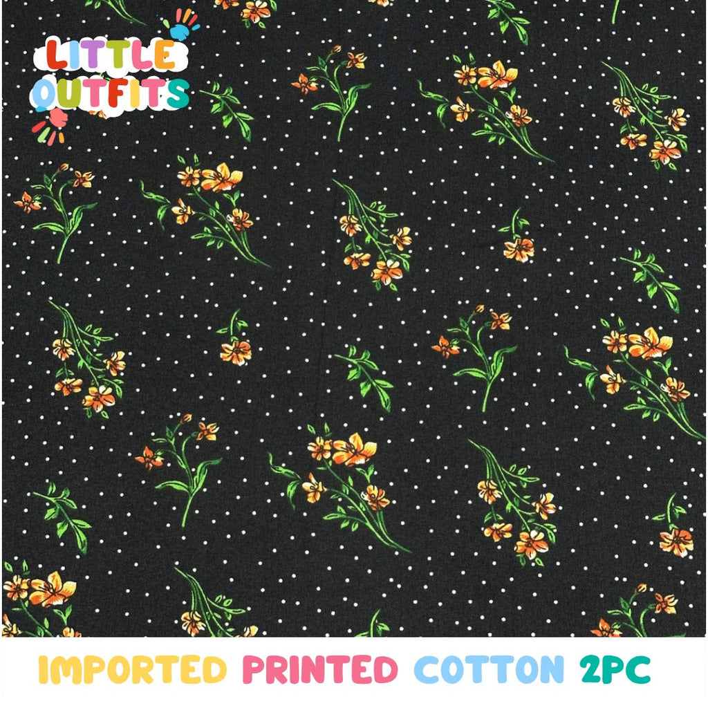 Imported Cotton 2PC Unstitched for Girls