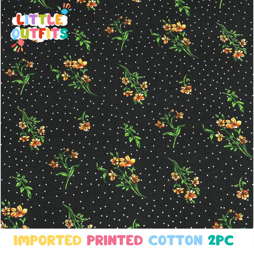 Imported Cotton 2PC Unstitched for Girls