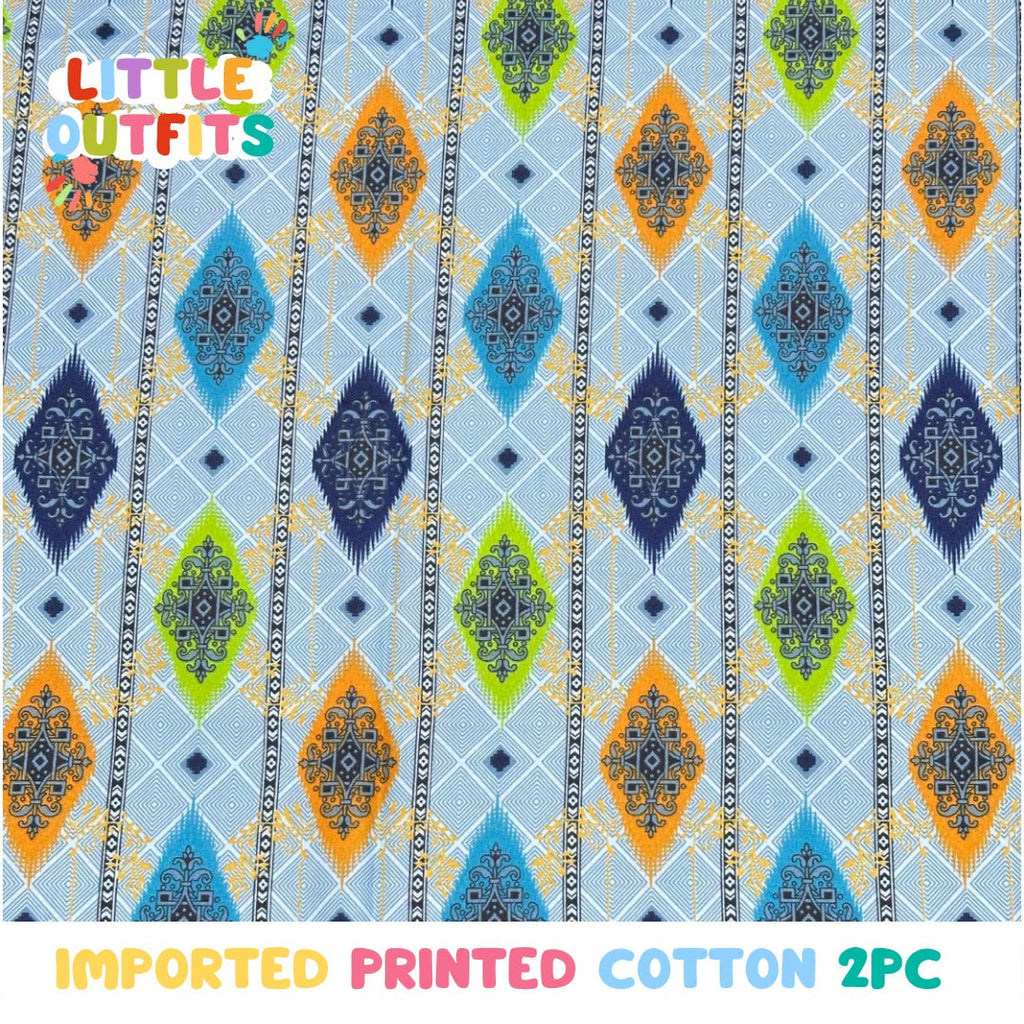 Imported Cotton 2PC Unstitched for Girls