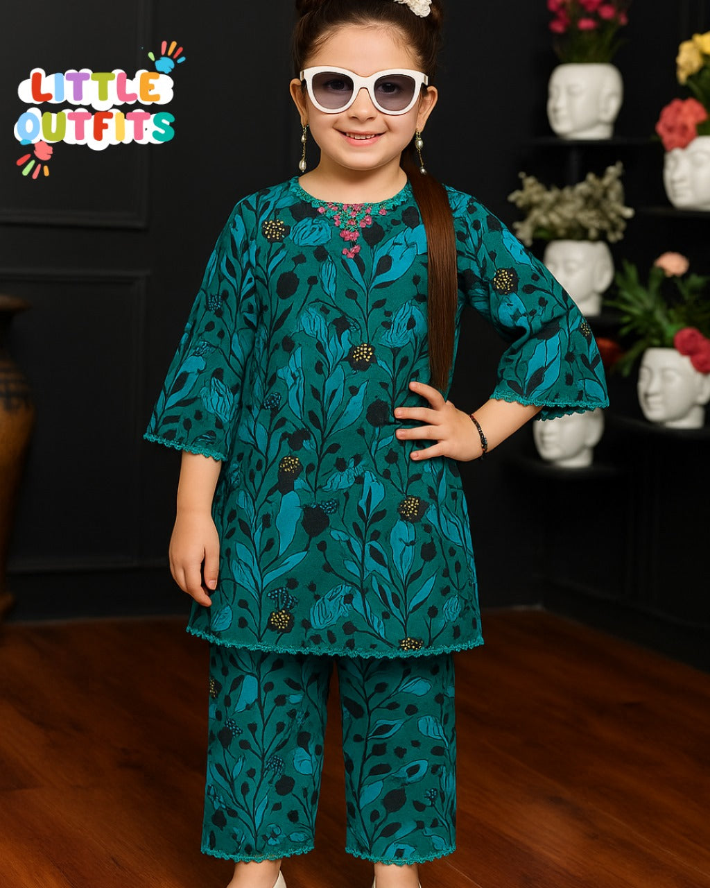 Imported Cotton 2PC Unstitched for Girls