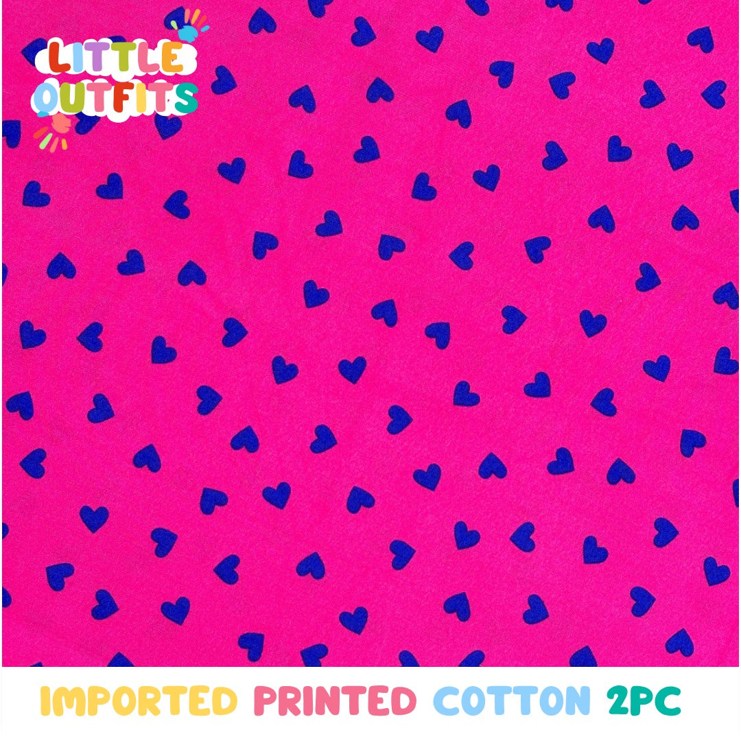 Imported Cotton 2PC Unstitched for Girls