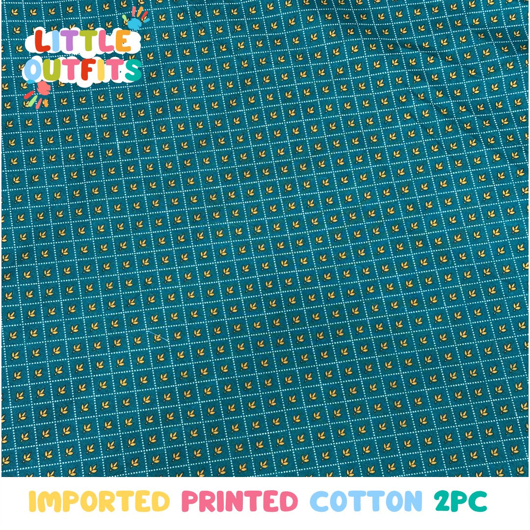 Imported Cotton 2PC Unstitched for Girls