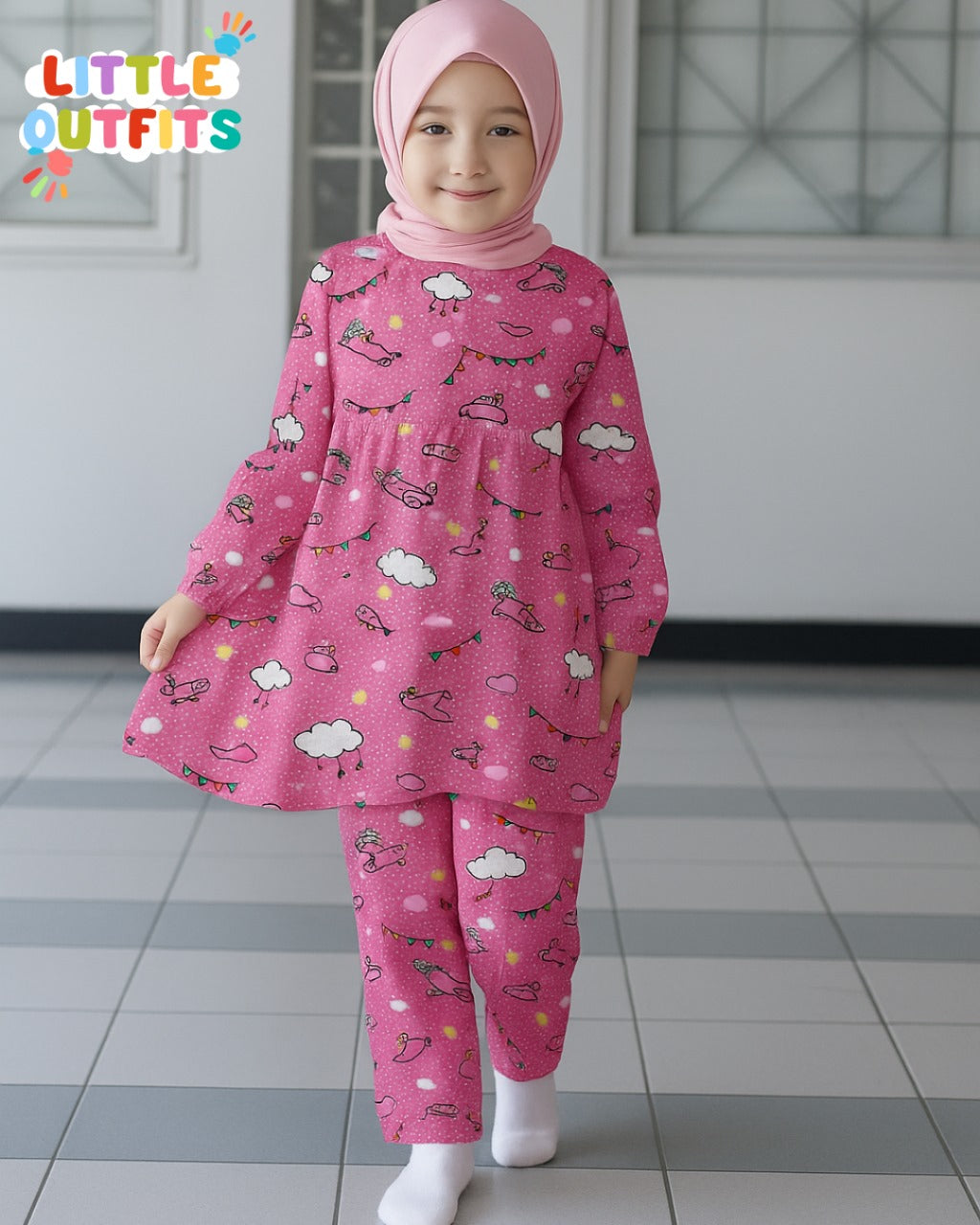 Imported Cotton 2PC Unstitched for Girls