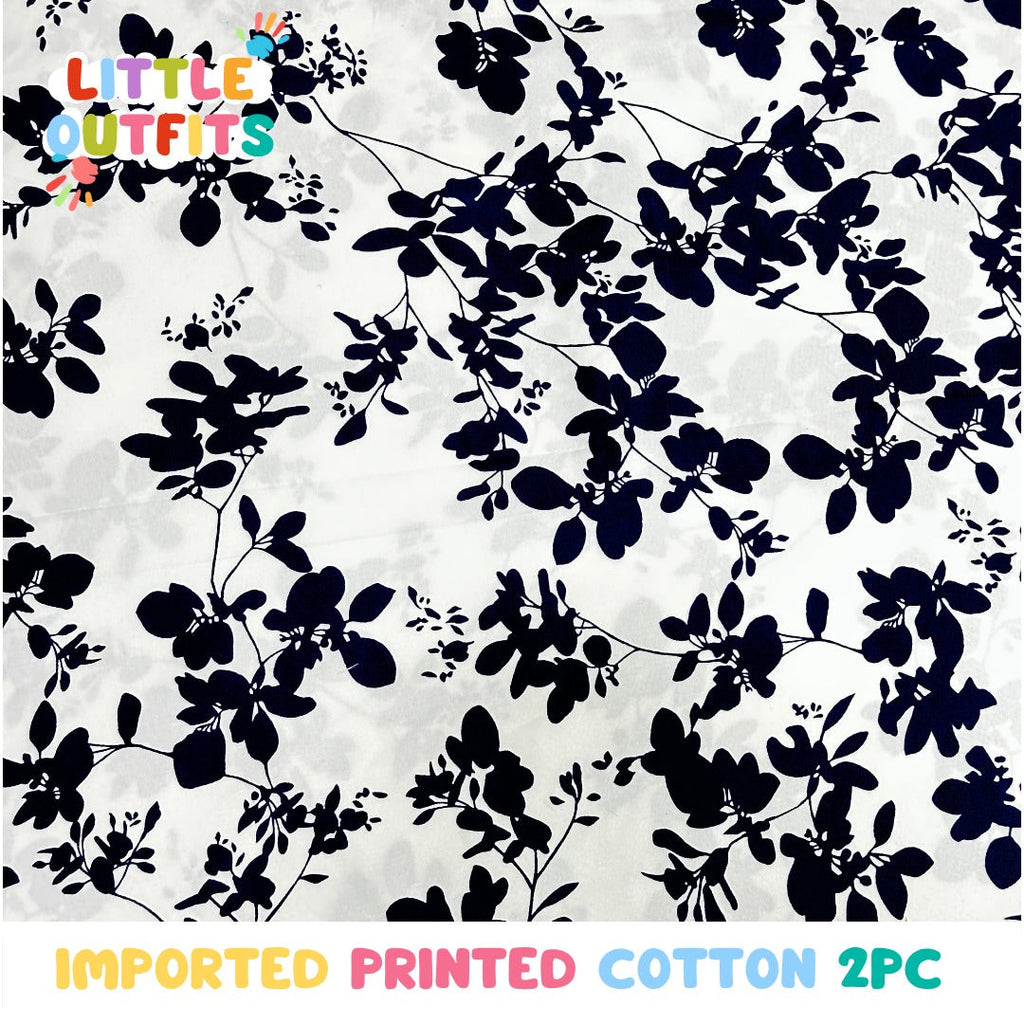 Imported Cotton 2PC Unstitched for Girls