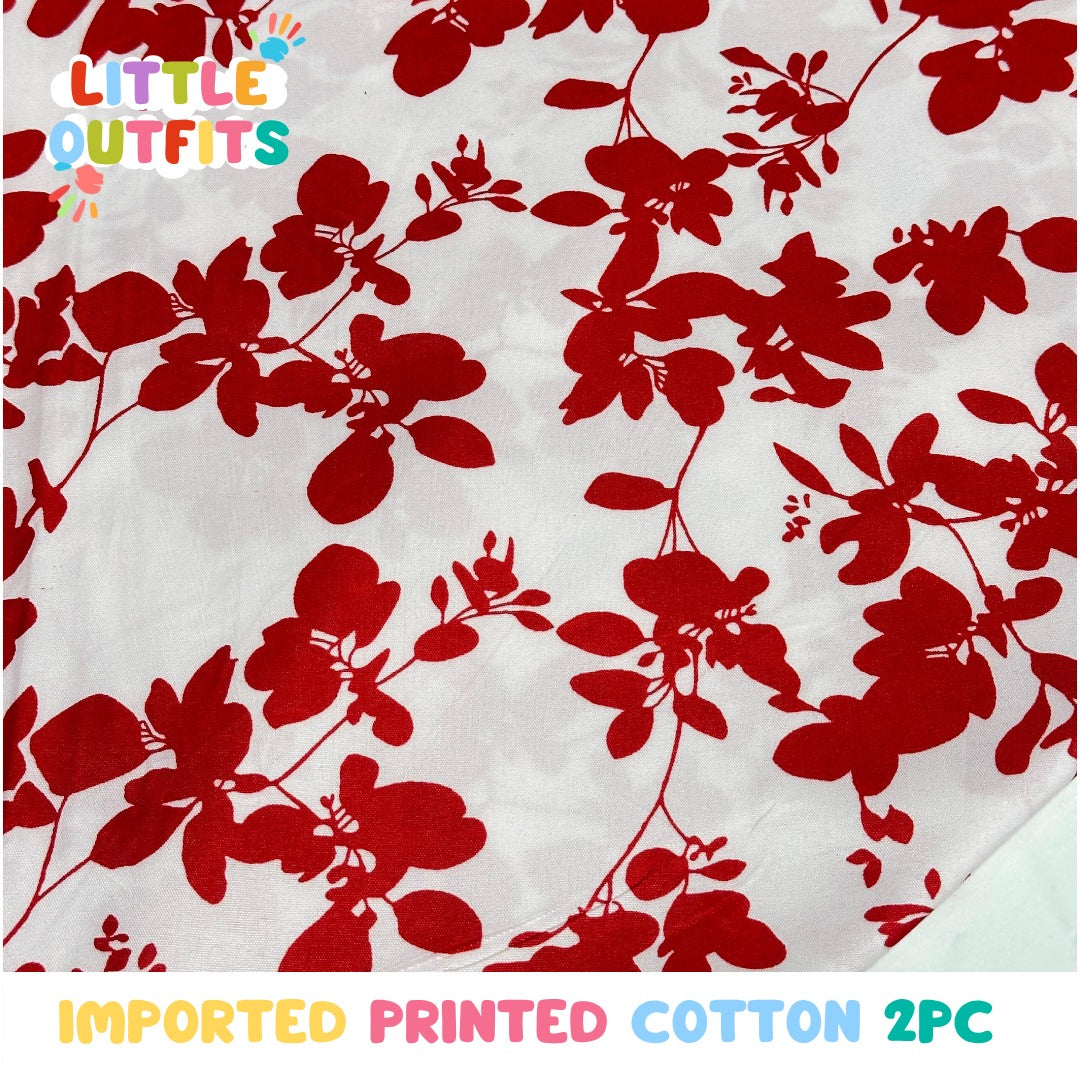 Imported Cotton 2PC Unstitched for Girls