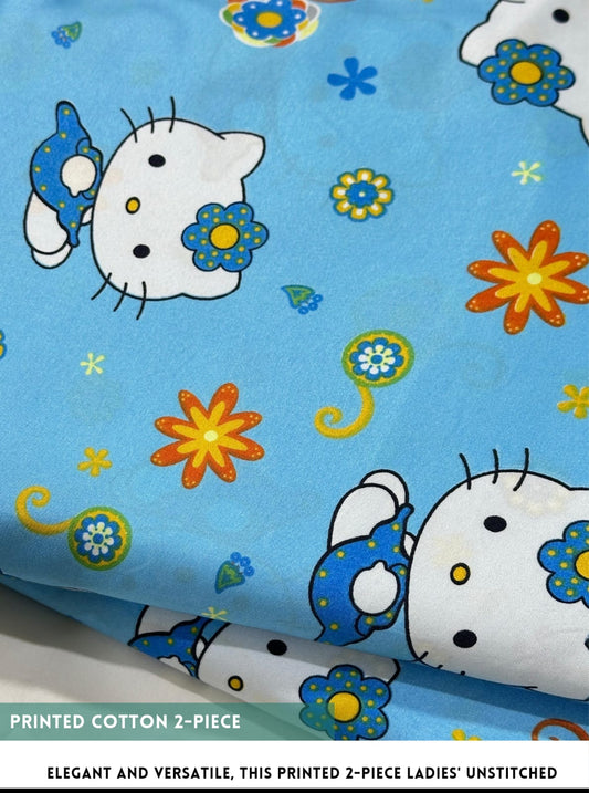 2 Piece Printed Cotton