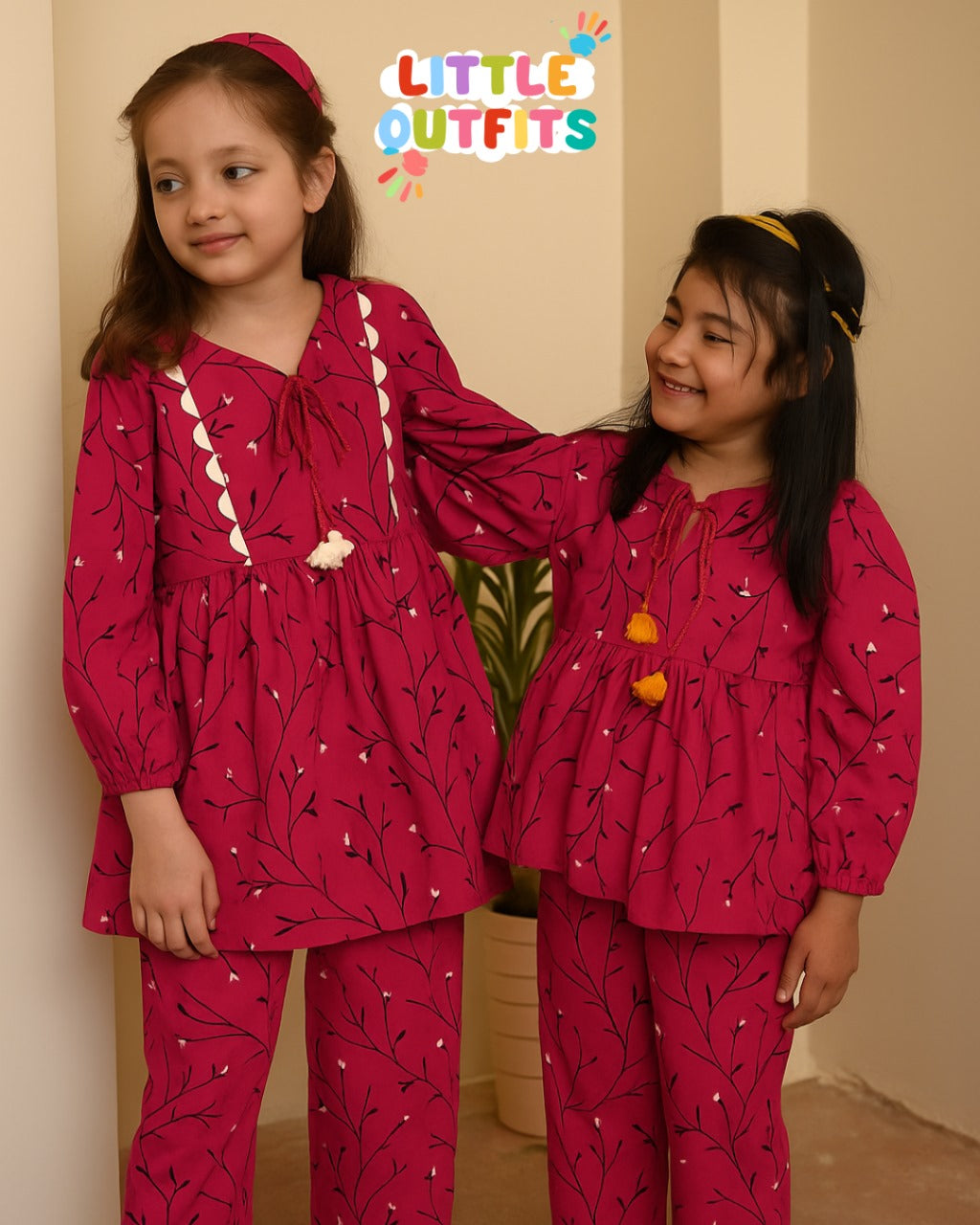 Imported Cotton 2PC Unstitched for Girls