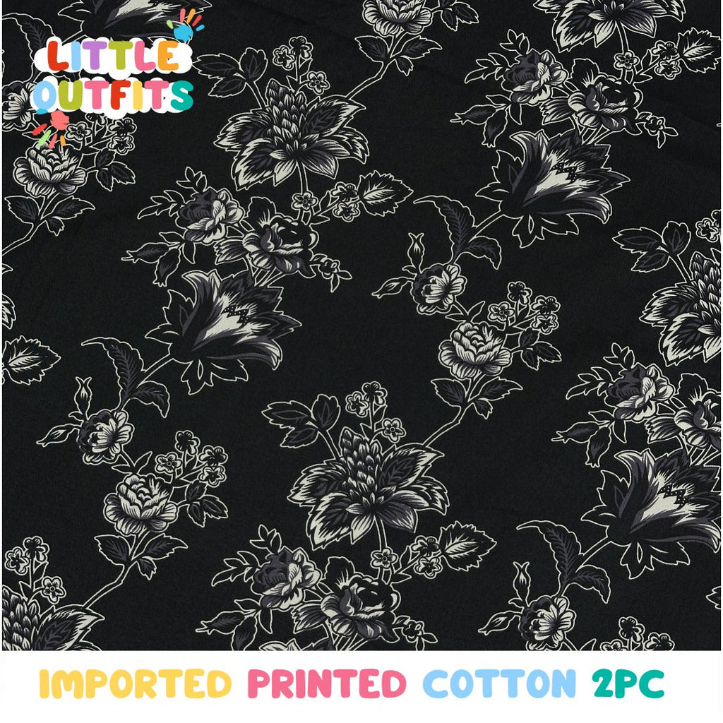 Imported Cotton 2PC Unstitched for Girls