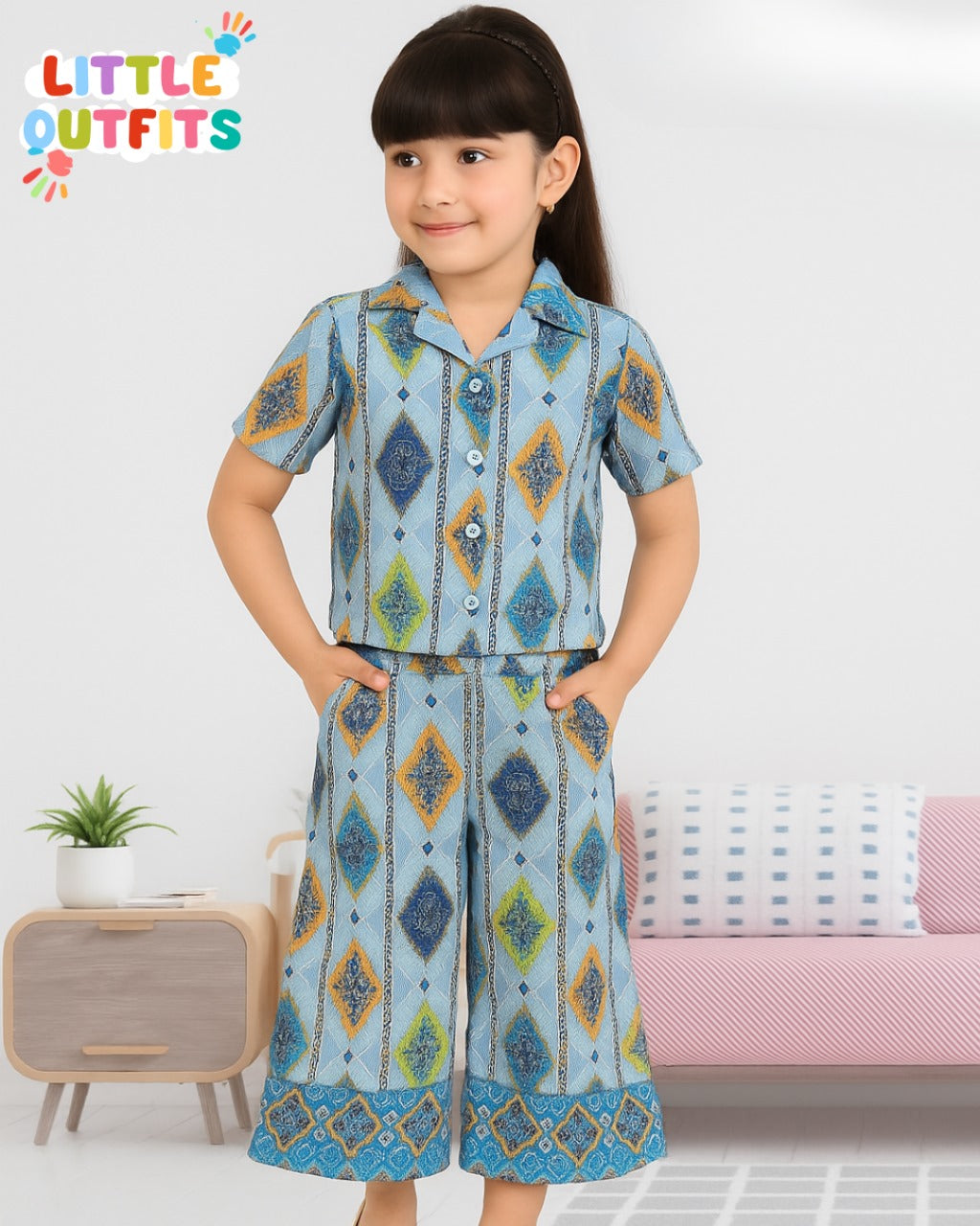 Imported Cotton 2PC Unstitched for Girls