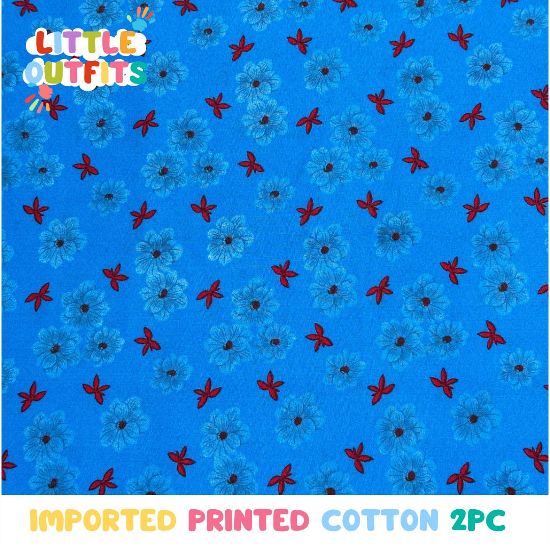 Imported Cotton 2PC Unstitched for Girls