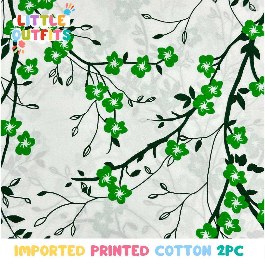 Imported Cotton 2PC Unstitched for Girls