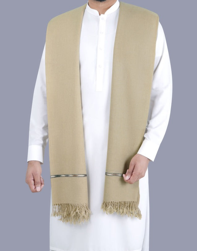 PURE PASHMINA WOOLEN SHAWL FOR MEN LIGHT-WEIGHT